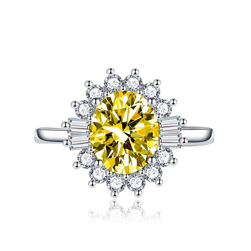 Rézötvözetes gyűrű cirkón mozaikokkal, nyolc szív és nyolc nyíl mintával, női divatgyűrű, testreszabás elérhető