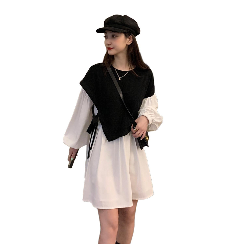 Kismama kosztüm hosszú ujjú, 3/4- hosszú nadrág, chenille anyag, spandex <30%, japán-koreai lazább stílus