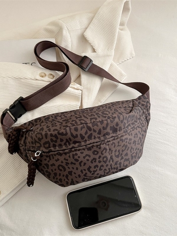 Ženska pojas torba za putovanja i svakodnevnu upotrebu — Oxford platno, zatvarač, vanjski džep tipa patch, unutarnji džep za dokumente, podstava od poliestera.