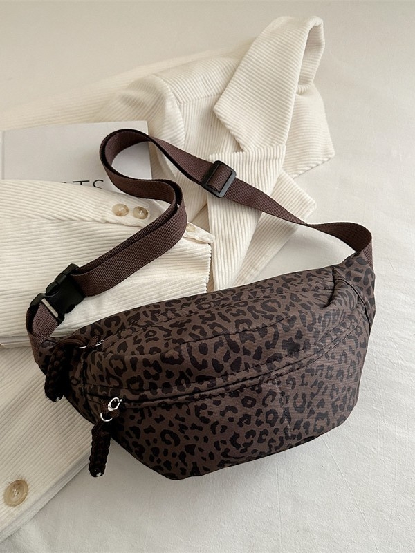 Ženska pojas torba za putovanja i svakodnevnu upotrebu — Oxford platno, zatvarač, vanjski džep tipa patch, unutarnji džep za dokumente, podstava od poliestera.