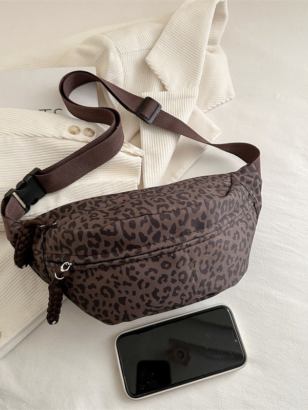 Ženska pojas torba za putovanja i svakodnevnu upotrebu — Oxford platno, zatvarač, vanjski džep tipa patch, unutarnji džep za dokumente, podstava od poliestera.