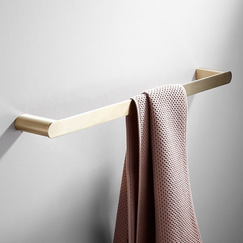 Ραφιέρα πετσετών, 2 επιπέδων, από ανοξείδωτο χάλυβα 304, φινίρισμα wire drawing, τοποθέτηση επιτοίχια με κρυφή βάση στερέωσης