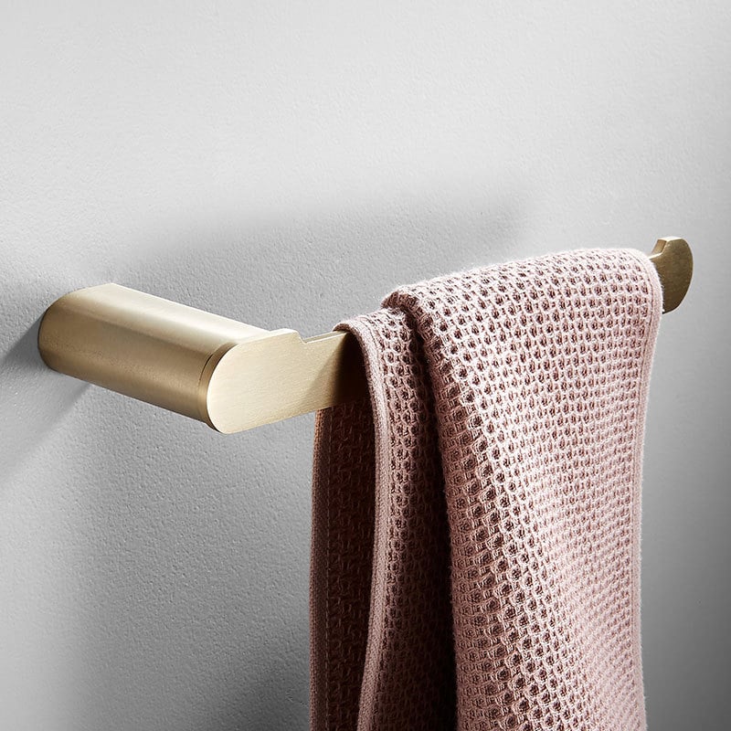 Ραφιέρα πετσετών, 2 επιπέδων, από ανοξείδωτο χάλυβα 304, φινίρισμα wire drawing, τοποθέτηση επιτοίχια με κρυφή βάση στερέωσης