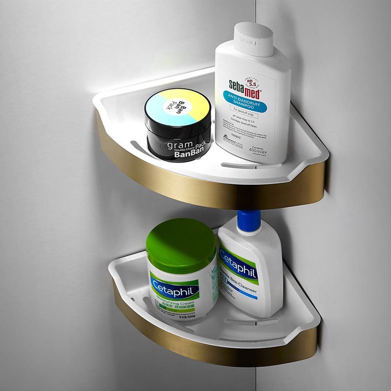 Ραφιέρα πετσετών, 2 επιπέδων, από ανοξείδωτο χάλυβα 304, φινίρισμα wire drawing, τοποθέτηση επιτοίχια με κρυφή βάση στερέωσης