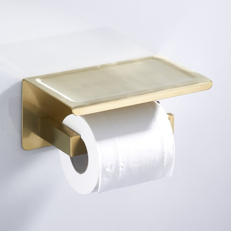 Ραφιέρα πετσετών, 2 επιπέδων, από ανοξείδωτο χάλυβα 304, φινίρισμα wire drawing, τοποθέτηση επιτοίχια με κρυφή βάση στερέωσης