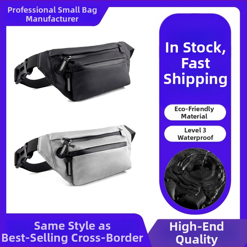 Borsetă talie sport PU impermeabilă, unisex, pentru activități în aer liber