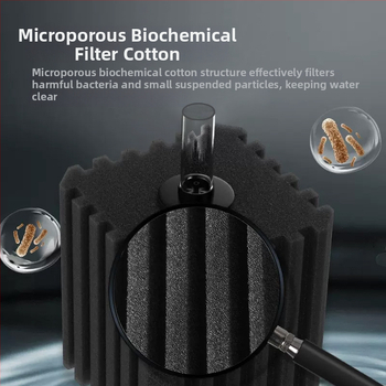 Okysličovacia pumpa pre akvárium s integrovaným filtrom, z plastu, vhodná pre sladkovodné aj morské ryby