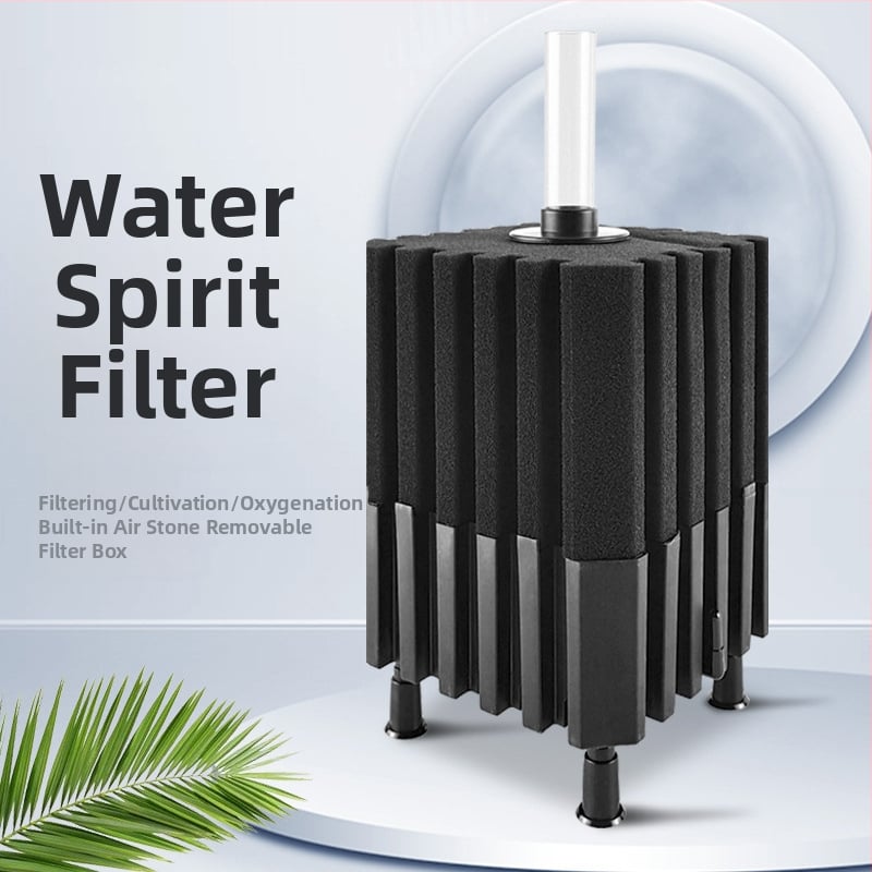 Okysličovacia pumpa pre akvárium s integrovaným filtrom, z plastu, vhodná pre sladkovodné aj morské ryby