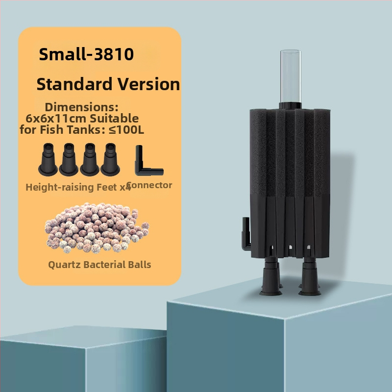 Okysličovacia pumpa pre akvárium s integrovaným filtrom, z plastu, vhodná pre sladkovodné aj morské ryby