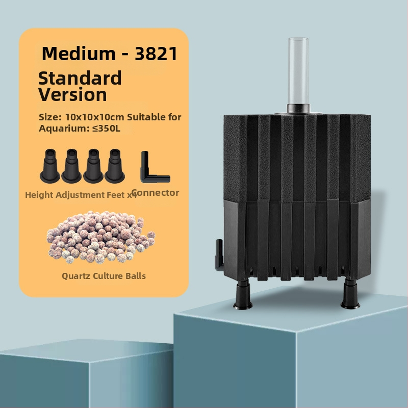 Okysličovacia pumpa pre akvárium s integrovaným filtrom, z plastu, vhodná pre sladkovodné aj morské ryby