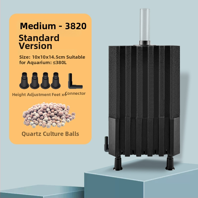 Okysličovacia pumpa pre akvárium s integrovaným filtrom, z plastu, vhodná pre sladkovodné aj morské ryby