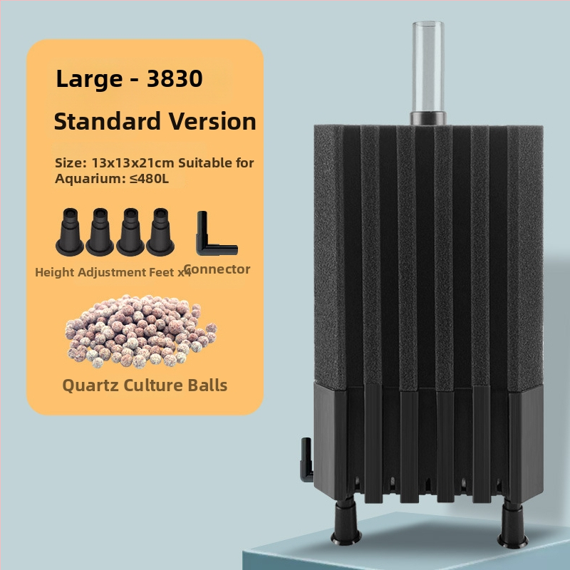 Okysličovacia pumpa pre akvárium s integrovaným filtrom, z plastu, vhodná pre sladkovodné aj morské ryby