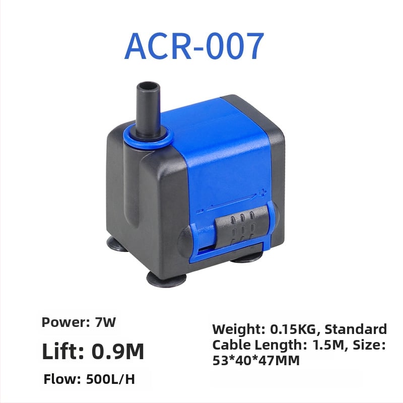 Akvarisztikai merülőpumpa | horizontális kivitel, egyfokozatú, víz pumpálása és oxigénellátás | Márka Chuangrui, tömeg 20 kg