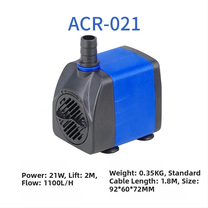 Akvarisztikai merülőpumpa | horizontális kivitel, egyfokozatú, víz pumpálása és oxigénellátás | Márka Chuangrui, tömeg 20 kg