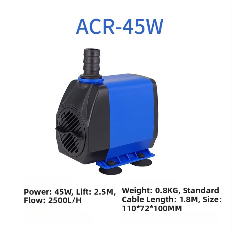 Akvarisztikai merülőpumpa | horizontális kivitel, egyfokozatú, víz pumpálása és oxigénellátás | Márka Chuangrui, tömeg 20 kg