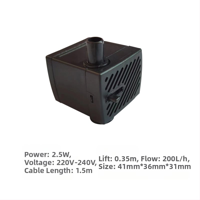 Akvarisztikai merülőpumpa | horizontális kivitel, egyfokozatú, víz pumpálása és oxigénellátás | Márka Chuangrui, tömeg 20 kg