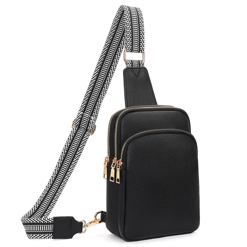 Unisex crossbody torba velikog kapaciteta, PU koža, Proljeće 2025, zatvarač, laminirani unutarnji džep, SENDEFN