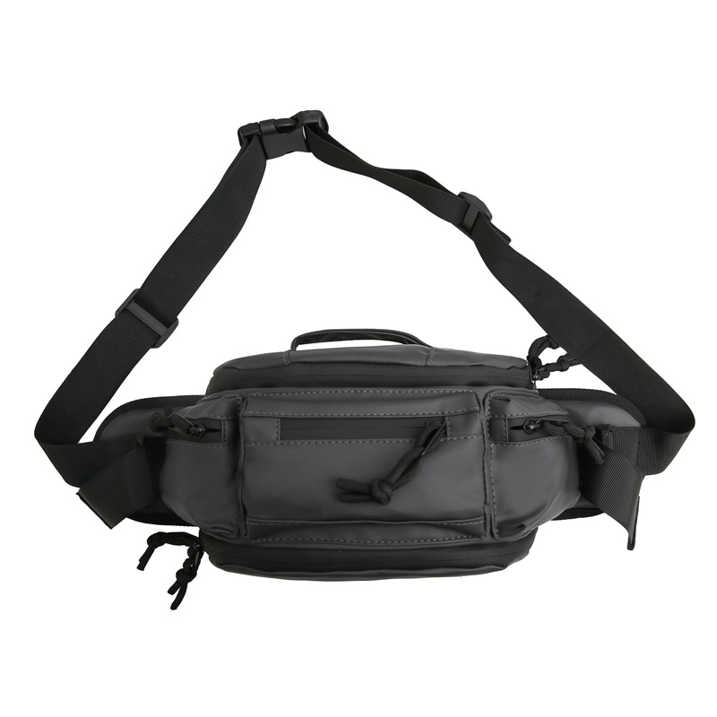 Muška torbica za prsa - gradski stil, najlon, zatvarač, džep za telefon, 3D vanjski dio