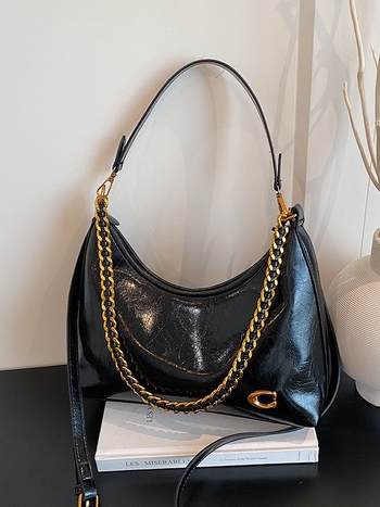 PU crossbody torba, urban minimalističkog stila (Materijal: PU, Zatvaranje: zatvarač, Unutarnja pretinac za telefon, Remeni: dvostruke, Oblik: vodoravni pravokutnik)