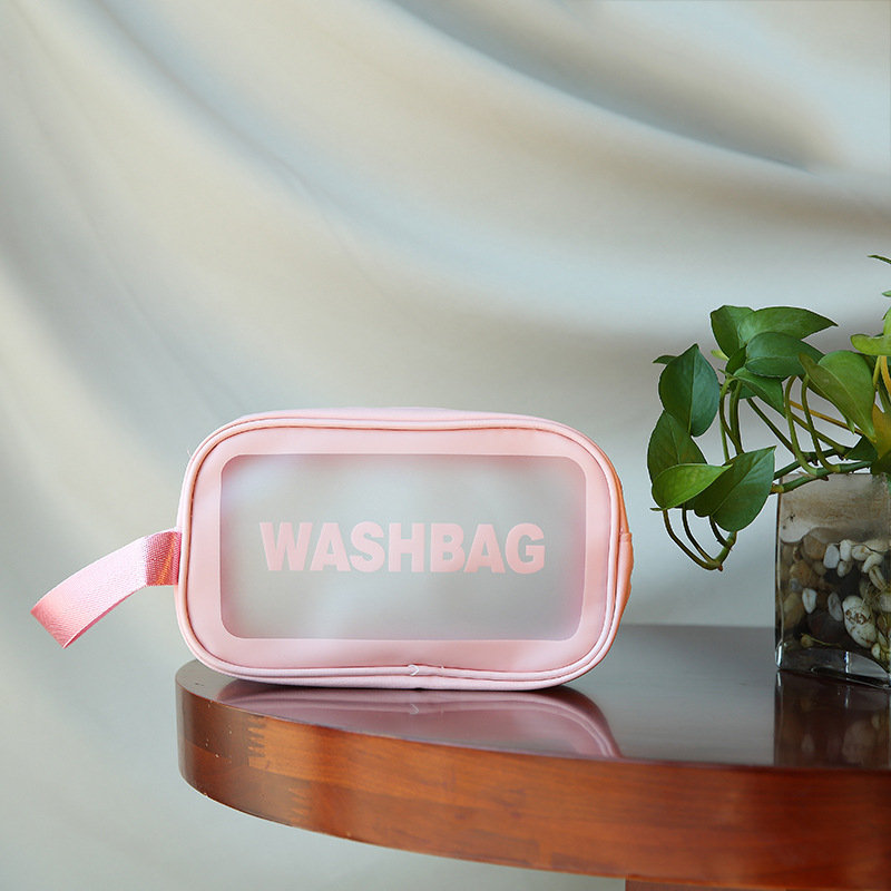 Torba za kozmetiku, prozirnog kubičnog oblika, PVC+PU materijal, veliki kapacitet