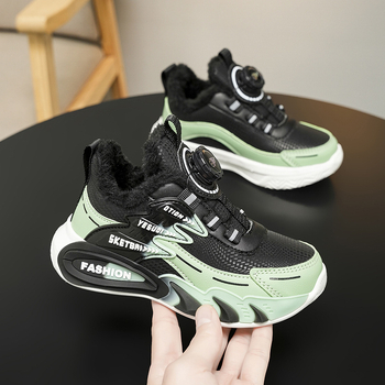 Djeca trkačke tenisice, unisex, s Velcro kopčanjem, zimskom izolacijom, prozračne