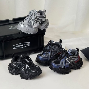 Dječje tenisice za trčanje s prozračnim gornjim dijelom od mrežice, potplata od sintetičke gume, Velcro zatvaranje, unisex, 4–12 godina, proljeće i jesen.
