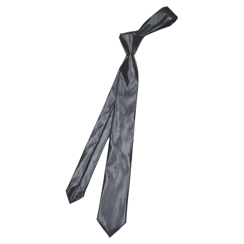 Cravat od PU kože, ručno vezena, jednobojna, detalj cvijeta na ovratniku, za djecu