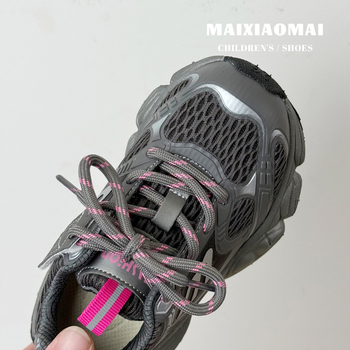 Pantofi pentru copii Dad Shoes cu Velcro, motif alfabet, ușori, partea superioară din microfibră, talpă EVA, primăvara 2026