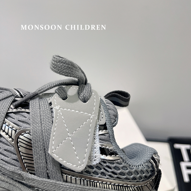 Pantofi sport unisex pentru copii în stil Dad Shoes - partea superioară din piele de vită cu două straturi, talpă din cauciuc, potriviți pentru primăvară, vară și toamnă, ușori și comozi