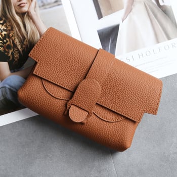 Jednoramenná taška z pravej kože, top-grain hovädzia koža, mestský štýl, magnetická spona, vrecko na telefón