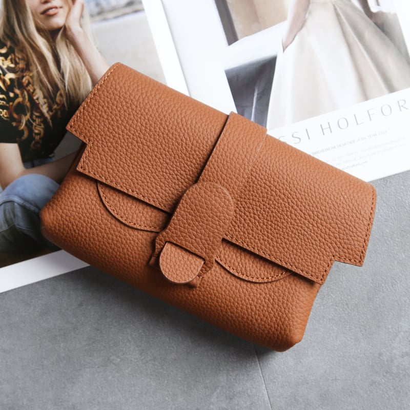 Jednoramenná taška z pravej kože, top-grain hovädzia koža, mestský štýl, magnetická spona, vrecko na telefón