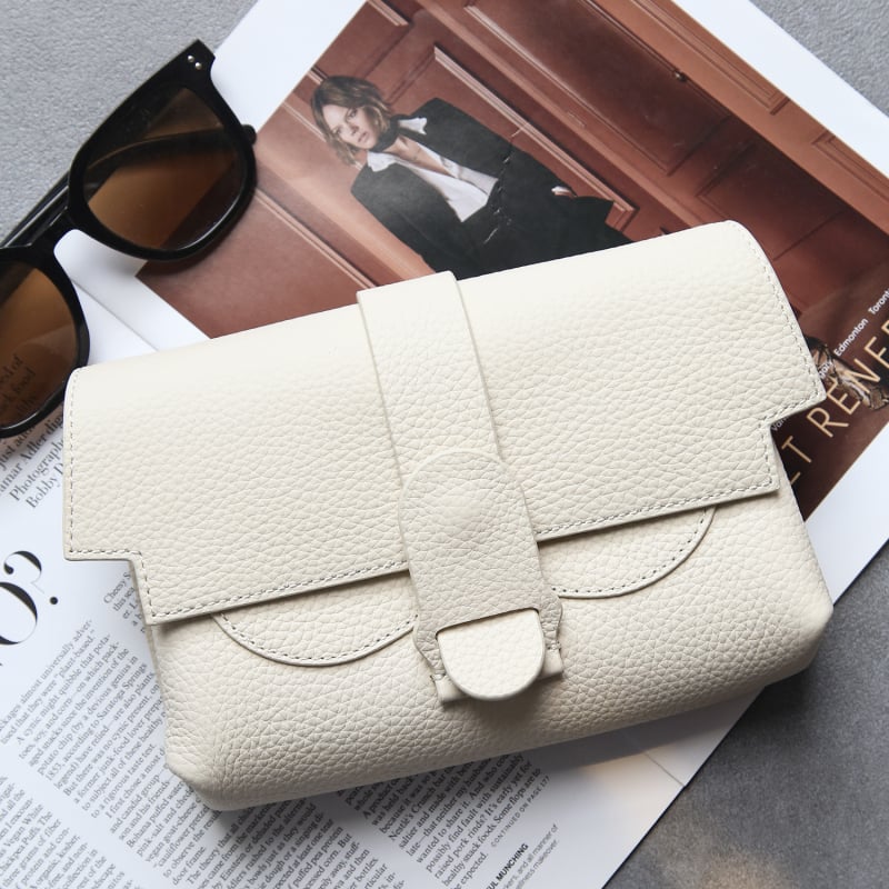 Jednoramenná taška z pravej kože, top-grain hovädzia koža, mestský štýl, magnetická spona, vrecko na telefón