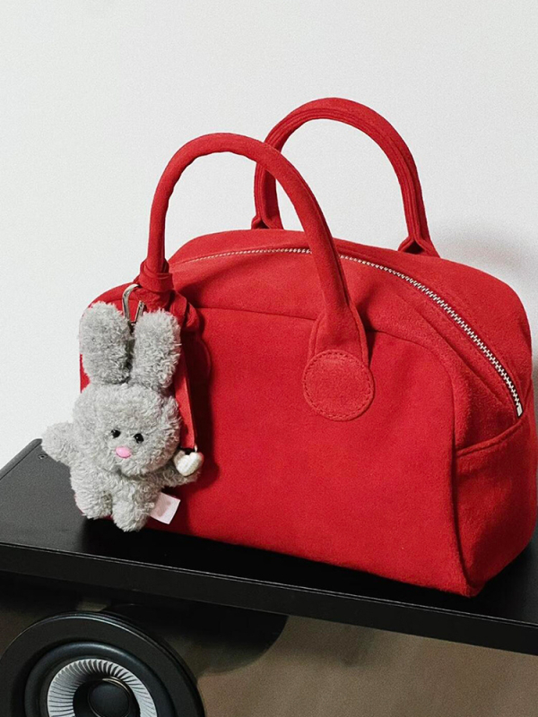 Ženska torba Boston Bowling Bag — PU materijal, vodoravan kvadratni oblik, zatvaranje na zip, unutarnji džep sa zipom