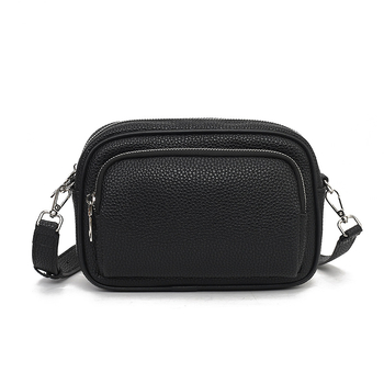 PU crossbody kvadratna torbica sa zipom, poliester podloga, s jednim ramenskim remenom