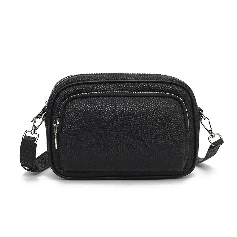 PU crossbody kvadratna torbica sa zipom, poliester podloga, s jednim ramenskim remenom