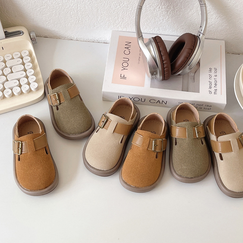 Dječje cipele od PU kože, Velcro zatvaranje, niskog profila, PVC potplat, korejski stil, unisex