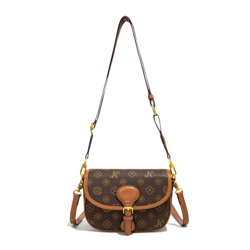 Monika qiqi Crossbody torba - PVC, horizontalni kvadratni oblik, zakriveno otvaranje, unutarnja džep za telefon, proljeće 2025