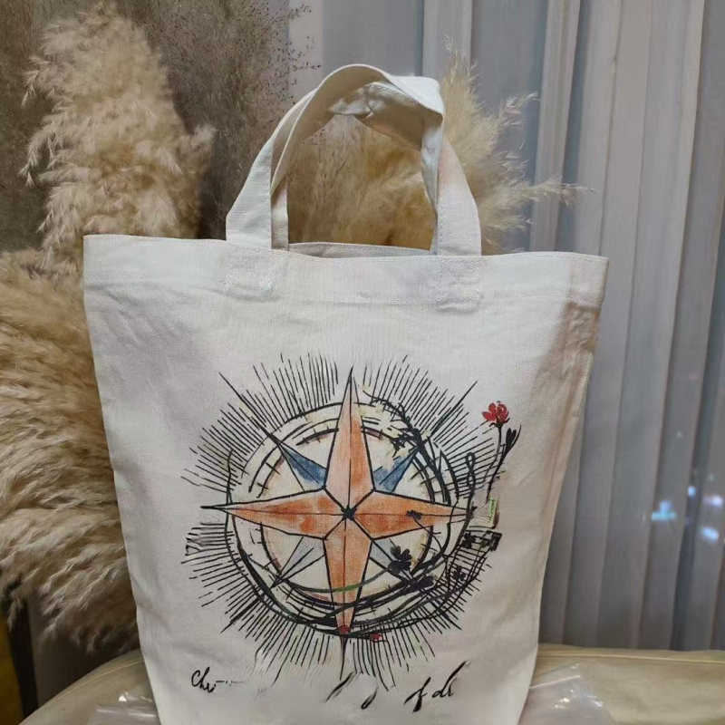 Torba tote od platna Sun Moon and Stars serije – gradski minimalizam, najlonska podstava, vertikalni kvadratni oblik, džep za prijenosno računalo i džep za kameru