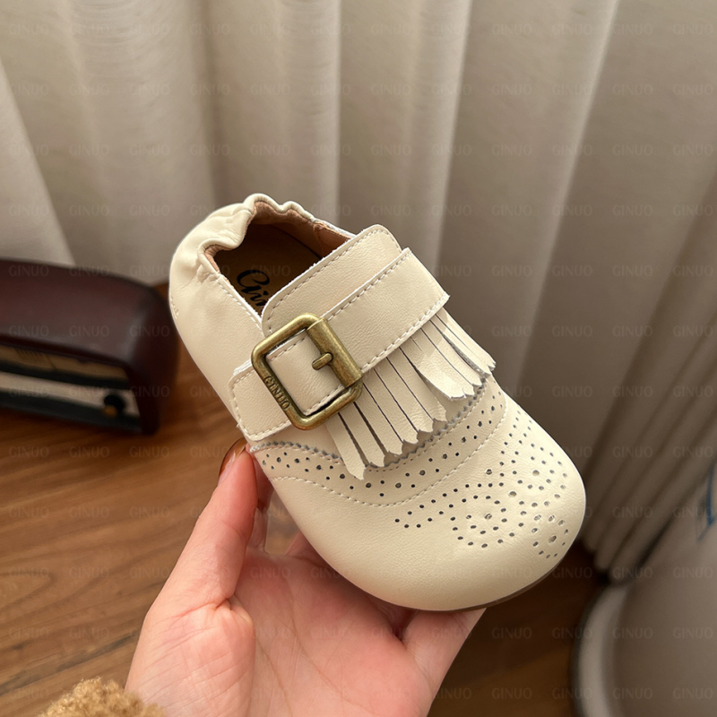 Dječje cipele za princeze s Velcro zatvaračem, gumom na potplat, retro britanski stil, za proljeće i jesen, dobi 4–12 godina