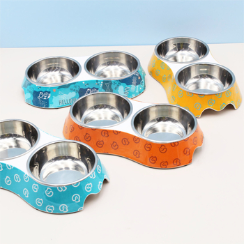 Ruixin Διπλά μπολ κατοικίδιων από μελαμίνη, βαθμού τροφίμων, Προέλευση Γκουανγκντόνγκ, 36 τεμάχια ανά κουτί