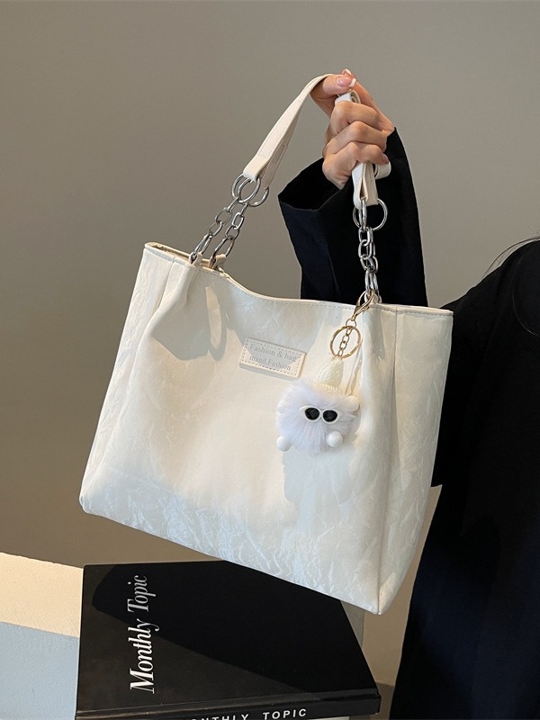 Ženska tote torba, PU materijal, urbani minimalistički stil, horizontalna kvadratna silueta, zatvarač