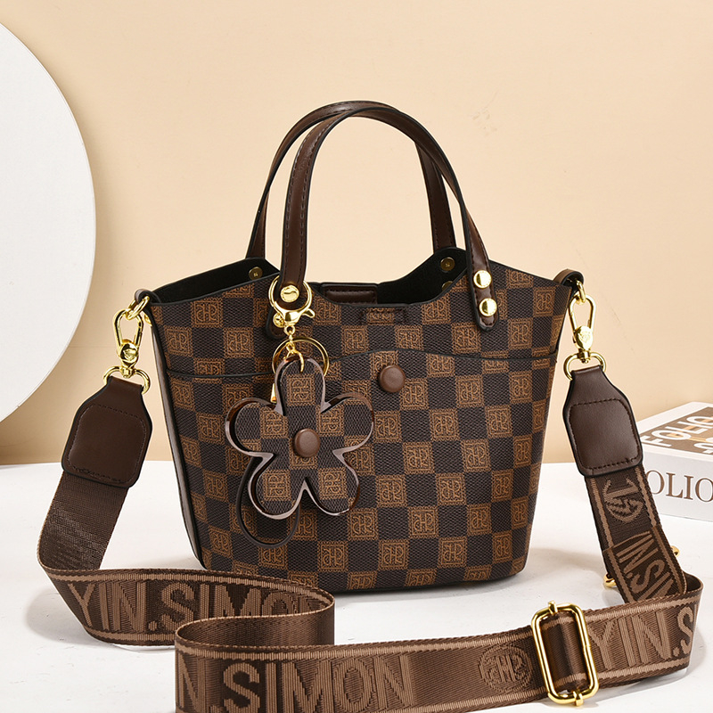 Yin Ximan Torba košara za povrće - PU torba u obliku košare, zatvarač, podstava od poliestera, svakodnevna crossbody torba