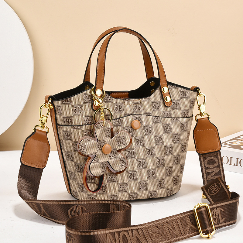 Yin Ximan Torba košara za povrće - PU torba u obliku košare, zatvarač, podstava od poliestera, svakodnevna crossbody torba