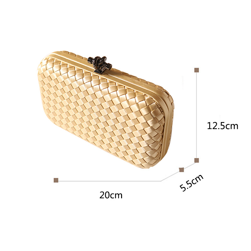 Večernja torbica - Zhanli craftsmanship, poliester, vodoravni kvadratni oblik, džep za mobitel, zaključavanje bravom