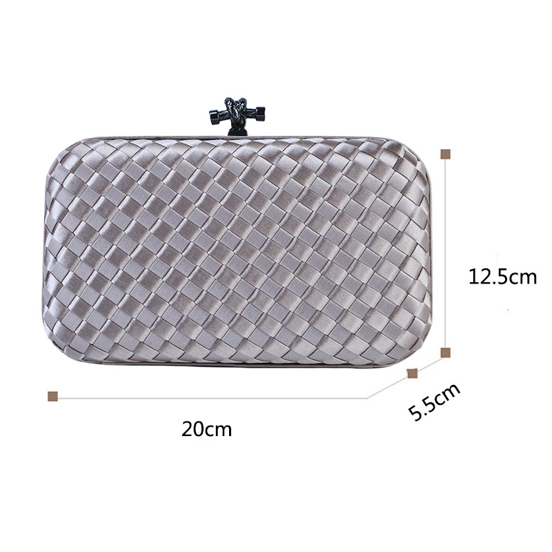 Večernja torbica - Zhanli craftsmanship, poliester, vodoravni kvadratni oblik, džep za mobitel, zaključavanje bravom