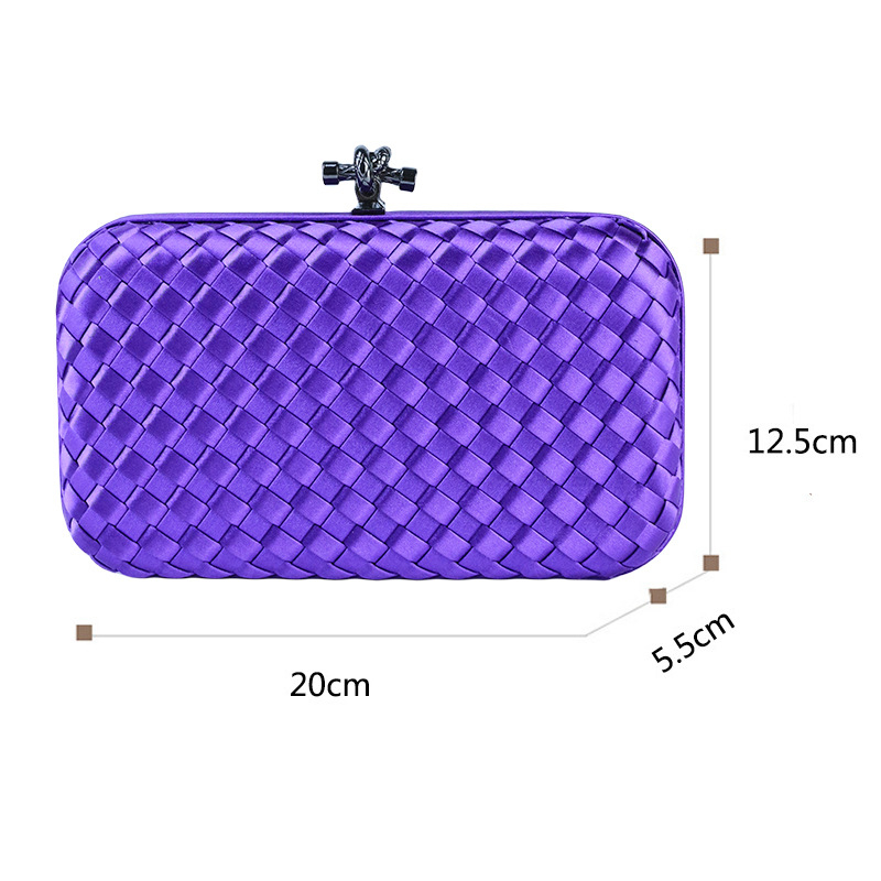 Večernja torbica - Zhanli craftsmanship, poliester, vodoravni kvadratni oblik, džep za mobitel, zaključavanje bravom