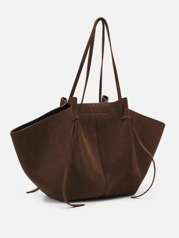 Vintage velur Wing tote torba (Materijal: velur; Podstava: sintetička koža; Oblik torbe: vodoravni kvadrat; Otvaranje: zatvoren; Godina: proljeće 2025)