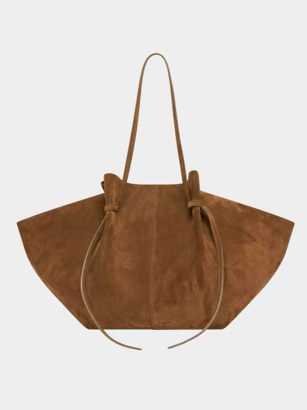 Vintage velur Wing tote torba (Materijal: velur; Podstava: sintetička koža; Oblik torbe: vodoravni kvadrat; Otvaranje: zatvoren; Godina: proljeće 2025)