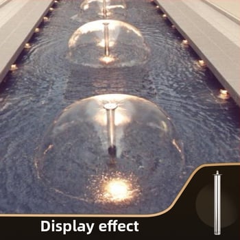 Ανοξείδωτο ενσωματωμένο επεκτεινόμενο ακροφύσιο μανιταριού για υδάτινα τοπία φουντάν (Υλικό: ανοξείδωτο ατσάλι; Εφαρμογή: υδάτινο τοπίο φουντάν; Μάρκα: Davis)