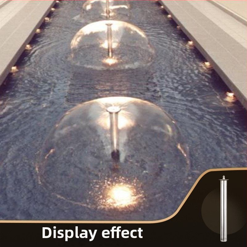 Ανοξείδωτο ενσωματωμένο επεκτεινόμενο ακροφύσιο μανιταριού για υδάτινα τοπία φουντάν (Υλικό: ανοξείδωτο ατσάλι; Εφαρμογή: υδάτινο τοπίο φουντάν; Μάρκα: Davis)